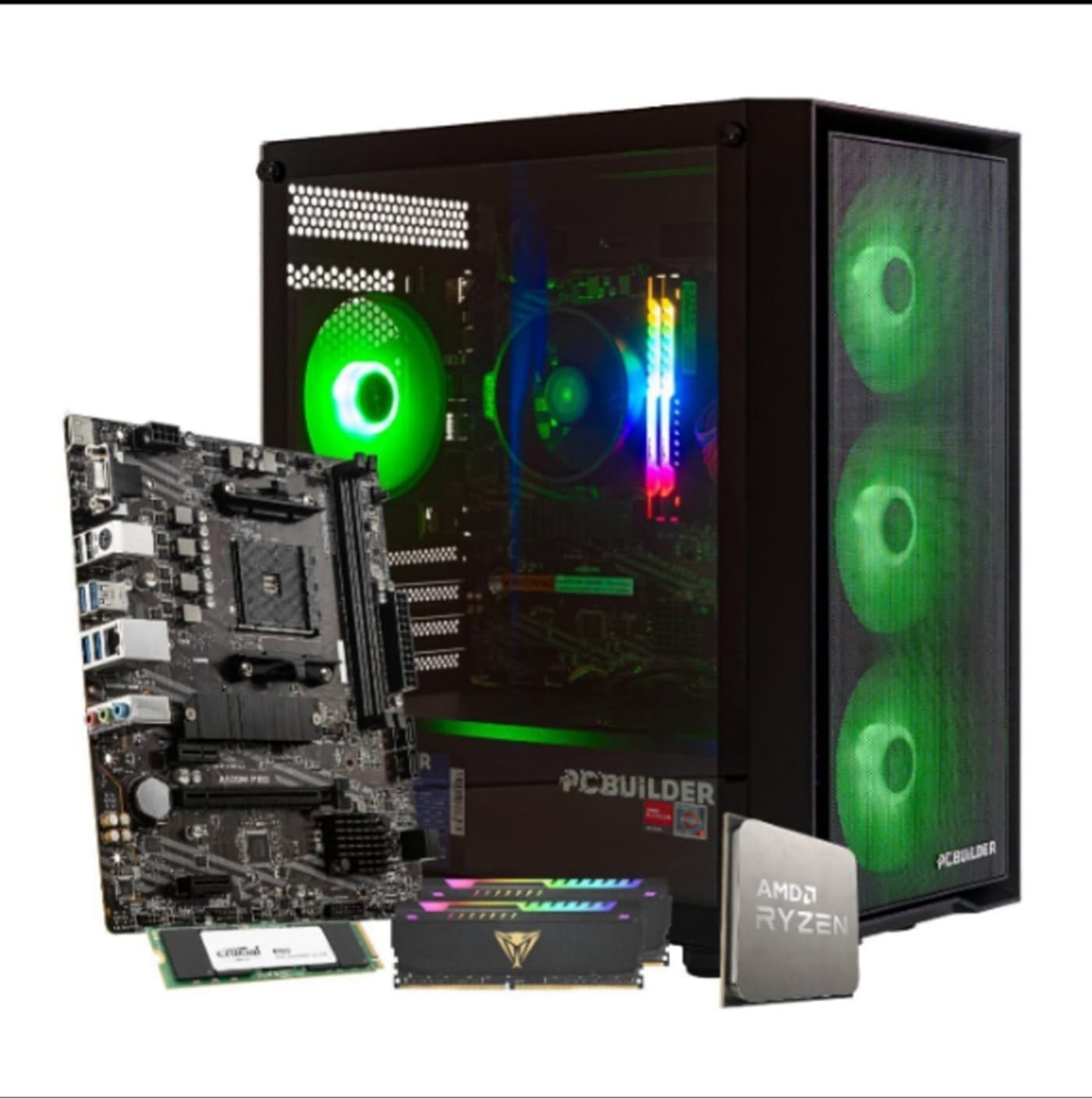 PCBuilder Defender Ryzen 5 5600GT 1TB Radeon Graphics