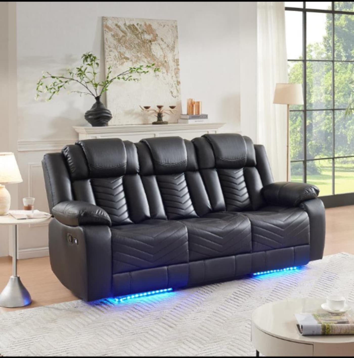 Luxury Smart Leather Sofa 3-Seater