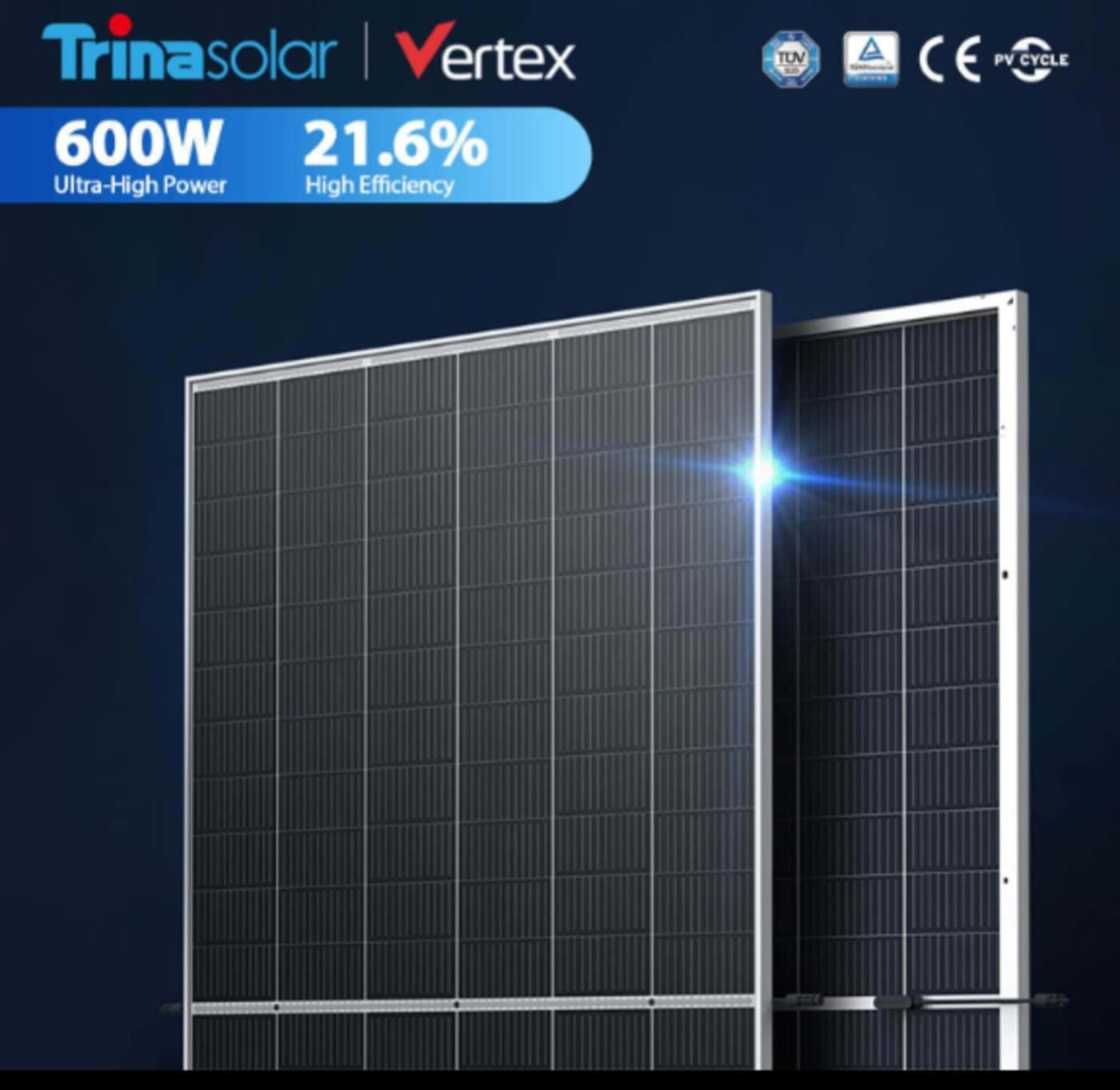 Trina Solar Standard 600W Mono Solar Panel